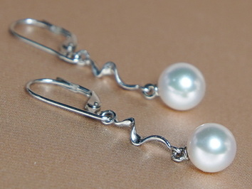 Perlové náušnice FE002wM Perlové náušnice FE002wM