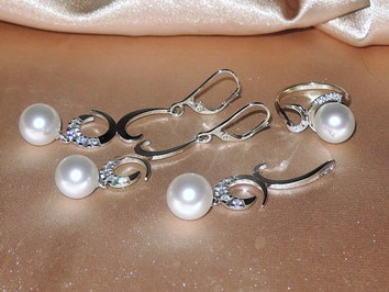 Perlové šperky BC03WS-W Perlové šperky BC03WS-W