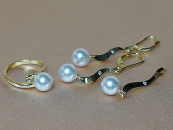 Perlové šperky BC04YS-W Perlové šperky BC04YS-W