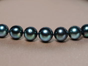 Perlový náhrdelník čierne tahitské perly TPN052SS Perlový náhrdelník čierne tahitské perly TPN052SS