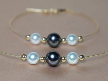 Perlový set 18K tahitské a akoya perly WW015YS-TA Perlový set 18K tahitské a akoya perly WW015YS-TA