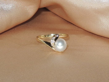 Prsteň s perlou AKR001C Prsteň s perlou AKR001C
