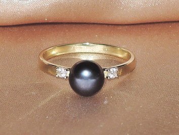 Prsteň s perlou BC027YBR-B Prsteň s perlou BC027YBR-B