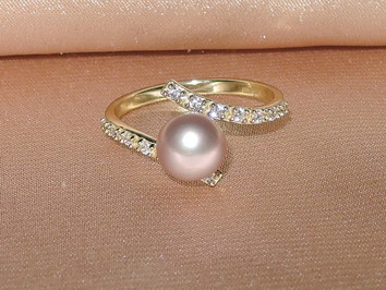 Prsteň s perlou BC029YBR-L Prsteň s perlou BC029YBR-L