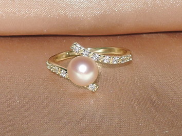 Prsteň s perlou BC029YBR-P Prsteň s perlou BC029YBR-P