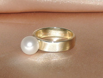 Prsteň s perlou BC032YFR-W Prsteň s perlou BC032YFR-W