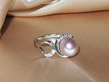 Prsteň s perlou BC03SR-P Prsteň s perlou BC03SR-P