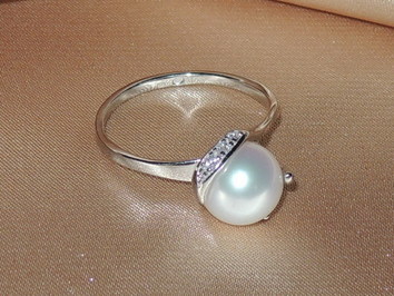 Prsteň s perlou BC05SR-W Prsteň s perlou BC05SR-W