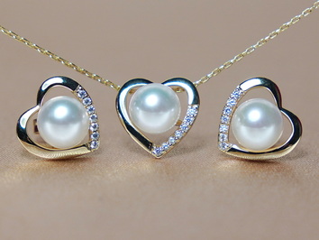 Set šperkov z japonských akoya perál WW013YS-A Set šperkov z japonských akoya perál WW013YS-A