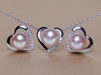 Set šperkov z ružových riečnych perál v 14K zlate WW014WS-FP Set šperkov z ružových riečnych perál v 14K zlate WW014WS-FP