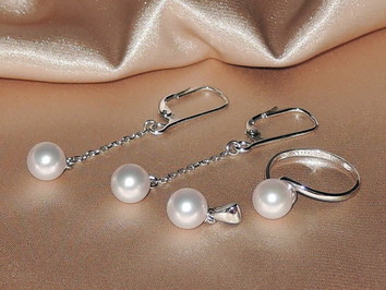 Šperky s perlami BC160WS-A Šperky s perlami BC160WS-A