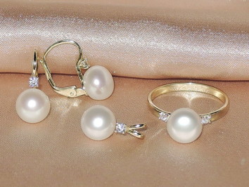 Šperky s perlami BC180YBS-W Šperky s perlami BC180YBS-W