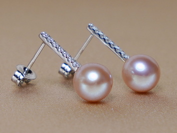 Strieborné náušnice s perlami WW015SE-FP Strieborné náušnice s perlami WW015SE-FP