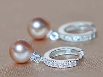 Strieborné perlové náušnice RSE300AAApG Strieborné perlové náušnice RSE300AAApG