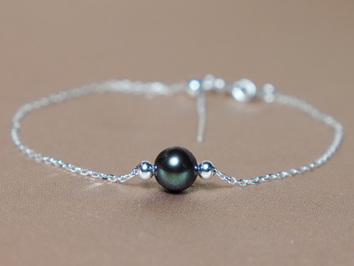 Strieborný náramok s perlou B123SbU Strieborný náramok s perlou B123SbU