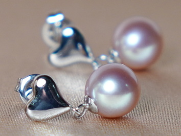 Zlaté náušnice 14K so sladkovodnými perlami WW03WHE-FP Zlaté náušnice 14K so sladkovodnými perlami WW03WHE-FP