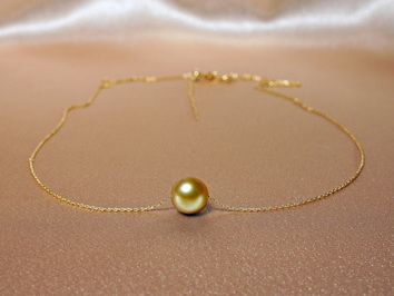 Zlatý náhrdelník 14K s perlou Južného Pacifiku AAA GSP100B Zlatý náhrdelník 14K s perlou Južného Pacifiku AAA GSP100B