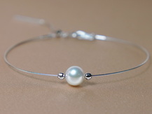 Perlový náramok v zlate