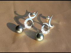 Šperky s tahitskými perlami a briliantmi v 14K zlate BC03WS-T šperky s tahitskými perlami BC03WR-T najvyššia AAA kvalita BC03WS-T