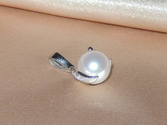 Perlové šperky BC05WS-W prívesok s perlou BC05WP-W najvyššia AAA kvalita BC05WS-W