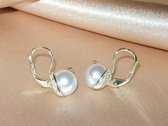 Perlové šperky biele juhomorské perly BC05YS-W náušnice BC05YE-W najvyššia AAA kvalita BC05YS-W