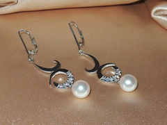 Perlové náušnice BC03WE-W perlové náušnice BC03WE-W najvyššia AAA kvalita BC03WE-W