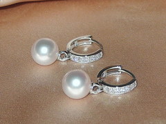 Súprava zlatých šperkov s japonskými akoya perlami AAA BC120WS-A Perlové náušnice DS120WE-A najvyššia AAA kvalita BC120WS-A