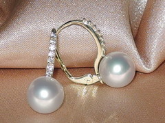 Šperky s perlami BC130YS-W perlové náušnice BC021YE-W najvyššia AAA kvalita BC130YS-W