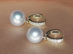Šperky s perlami BC120YS-W perlové náušnice DS120YE-W najvyššia AAA kvalita BC120YS-W
