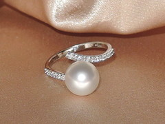 Šperky s perlami BC120WS-W prsteň s perlou BC029WR-W najvyššia AAA kvalita BC120WS-W