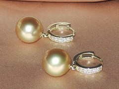 Šperky s perlami BC120YS-G perlové náušnice DS120YE-G najvyššia AAA kvalita BC120YS-G