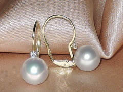 Set šperkov s perlami Južného Pacifiku a briliantmi BC140YS-W perlové náušnice BC022YE-W najvyššia AAA kvalita BC140YS-W