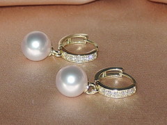 Šperky s perlami BC120YFS-W Perlové náušnice DS120YFE-W BC120YFS-W