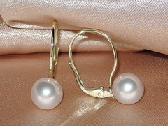 Šperky s perlami BC150YFS-W Perlové náušnice BC023YFE-W BC150YFS-W