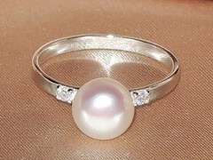 Šperky s perlami BC180WBS-W prsteň s perlou BC027WBR-W BC180WBS-W