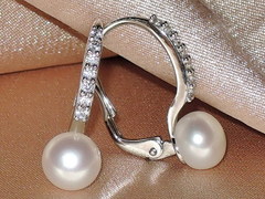Šperky s perlami BC170WBS-W náušnice s perlami BC021WBE-W BC170WBS-W