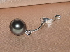 Perlové šperky TDwSET300ZM prívesok s tahitskou perlou TDwP300ZM TDwSET300ZM