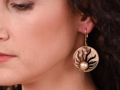 Perlové náušnice BC01YE-G perlové náušnice BC01YE-G najvyššia AAA kvalita BC01YE-G