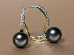Perlové náušnice tahitské perly AA+ v zlate BC021YE-TAA+ BC021YE-TAA+2.JPG BC021YE-TAA+