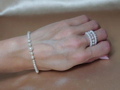 Prsteň z pravých perál a 18K zlata PR15SP Elegantný náramok a prsteň zo sladkovodných perál a 18K zlata.JPG PR15SP