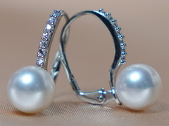 Zlaté náušnice 14K s japonskou akoya perlou AAA BC021WE-A Perlové náušnice BC021WE-A-1.JPG BC021WE-A