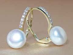 Perlové náušnice BC021YBE-W Perlové náušnice BC021YBE-W-1.JPG BC021YBE-W