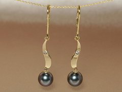Súprava šperkov zo 14K zlata s tahitskými perlami a briliantmi BC04YS-T Perlové náušnice BC04YE-T_1.JPG BC04YS-T