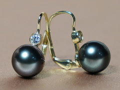 Perlové náušnice čierne tahitské perly AAA DS222YE-T Perlové náušnice DS222YE-T.1.JPG DS222YE-T