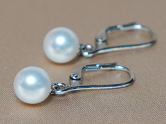 Set šperkov z pravých riečnych perál AAA 7,5 mm RSET7580AAAwA Perlové náušnice FE001wM.JPG RSET7580AAAwA