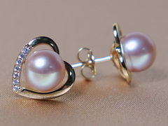 Set šperkov z ružových riečnych perál WW013YS-FP Perlové náušnice ružové perly WW013YE-FP-1.JPG WW013YS-FP