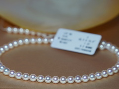 Perlový náhrdelník japoské akoya perly Hanadama 6-6,5mm HANADAMA 6065 Perlový náhrdelník japonské akoya perly Hanadama 6-6,5mm.2.JPG HANADAMA 6065
