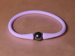 Perlový náramok na leto čierna perla SPB001FB Perlový náramok SPB001FB slabofialový.jpg SPB001FB