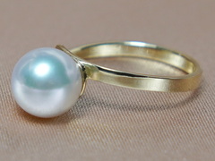 Zlatý prsteň 14K s japonskou akoya perlou a briliantom BC04YR-A Prsteň s perlou BC04YR-A-1.JPG BC04YR-A