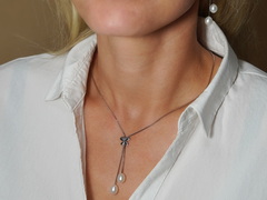 Strieborný náhrdelník s perlami PN222B Strieborný náhrdelník s pravými perlami PN222B.4.JPG PN222B